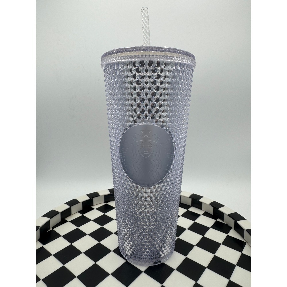 Starbucks Silver Studded‎ Tumbler Holidays Diamond 2019 Cold Cup 24 oz NEW